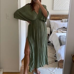 ASOS green maxi dress size 8